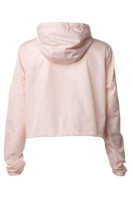 blush colour Risky Habits crop windbreaker